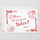 Search for groomsman bridesmaid cards For him