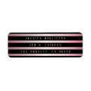Search for black and rose gold return address labels Modern
