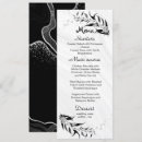 Search for black and silver wedding menus Modern