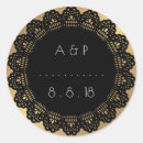 Search for lace wedding stickers Gold