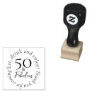 Search for 50th birthday rubber stamps Fiftieth