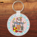 Search for clowns rounded key rings Party