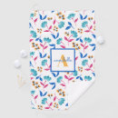 Search for unique golf towels Monogram initial