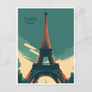 Search for vintage eiffel tower postcards Watercolor