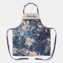 Search for blue swirl pattern aprons Marble