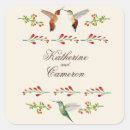 Search for hummingbirds wedding stickers Thank you