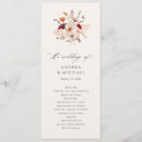 Search for wildflower wedding programs Burgundy