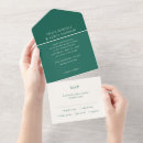 Search for simple emerald green wedding invitations Elegant