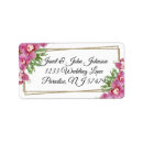 Search for beautiful flower return address labels Modern