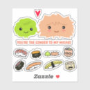 Search for funny sushi stickers Sashimi