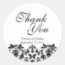 Search for damask thank you stickers Vintage
