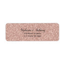 Search for faux rose gold return address labels Trendy