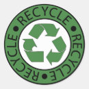 Search for recycle logo stickers Green