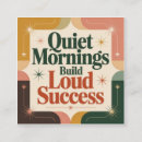 Search for success business cards Goals and achievement