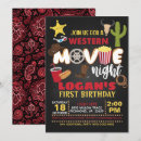 Search for night birthday invitations Movie night party