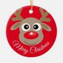 Search for cartoon character christmas tree decorations Reindeer