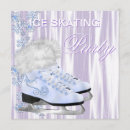 Search for white snowflake invitations Ice skating party