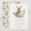 Search for floral 1st birthday invitations Bunny