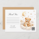 Search for bear thank you cards Gender neutral baby shower