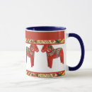 Search for swedish christmas mugs Dala horse