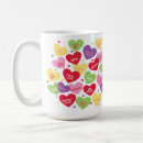 Search for conversation heart mugs Valentine's