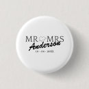 Search for just married badges Mr and mrs