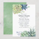 Search for watercolor cactus baby shower invitations Succulent