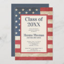 Search for military graduation invitations Stars and stripes