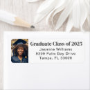 Search for graduation photo return address labels Class of 2025