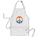 Search for peace sign standard aprons Rainbow