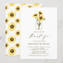 Search for sunflower mason jar invitations Rustic