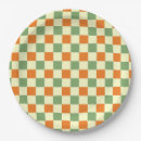 Search for brown gingham paper plates Modern