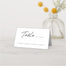 Search for black and white wedding place cards Minimal