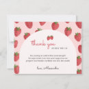 Search for berry much thank you cards Strawberry baby shower
