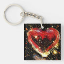 Search for gold heart square key rings Black