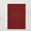 Search for deep red wedding invitations Modern