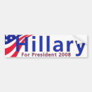 Search for woman president bumper stickers Hillary