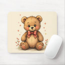 Search for cute teddy bear mousepads Red
