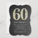 Search for chalkboard 60th birthday invitations Sixty