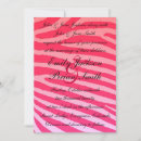 Search for zebra wedding invitations Pink