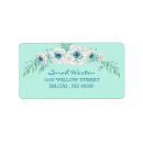 Search for seafoam green return address labels Turquoise