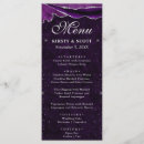 Search for purple and silver menus Glitter
