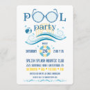 Search for teen adult pool party invitations Swimming