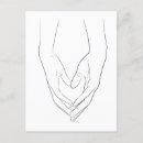 Search for heart in hand postcards Trendy