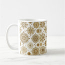 Search for gold snowflakes mugs Winter