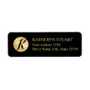 Search for circle monogram return address labels Classic