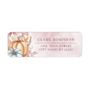Search for purple and orange return address labels Autumn
