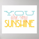 Search for my sunshine posters Blue
