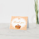 Search for gingham thank you cards Pumpkin