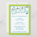 Search for turquoise baby shower invitations White